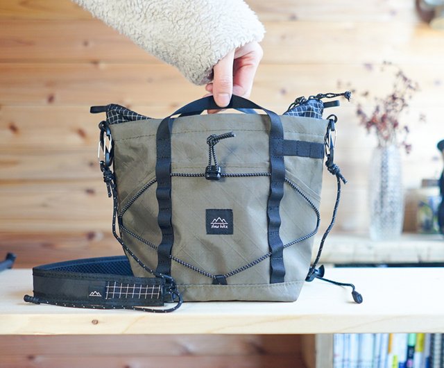 ECOPAK・Khaki・防水・ちびハイカーサコッシュ・S・登山・キャンプ