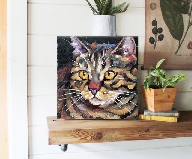 希少画集画、高級新品額・額装付、猫 ネコ ねこ cat、絵画 油彩画 動物画52 楽天市場】油彩画 SM号 絵画 仔猫・3 星野歩 手描き 額付き