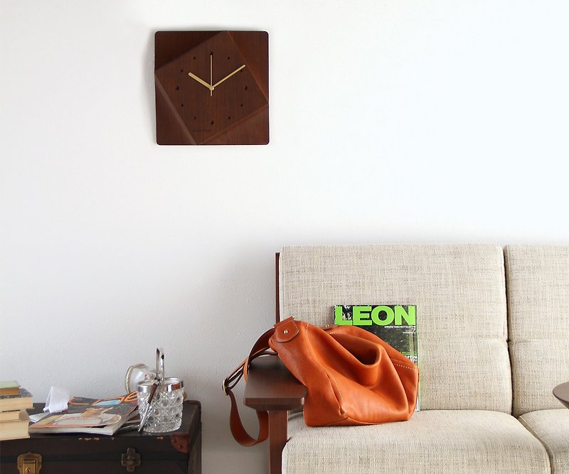 Asahikawa Furniture Cosine Cut Out Wall Clock - Clocks - Wood 