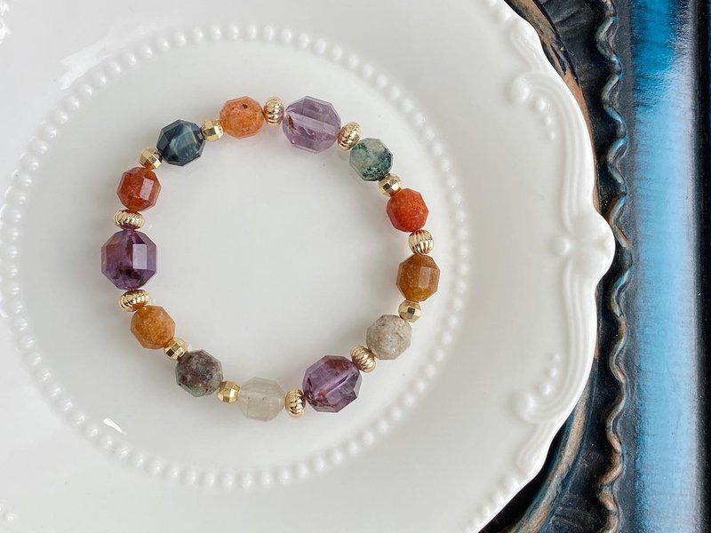 Natural Color Ghost Crystal Stretch Bracelet/Bracelet - Bracelets - Crystal 