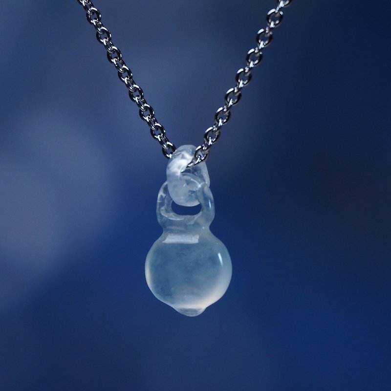 【Wish‧everything goes well】Pendant of High Ice Jadeite Heart-to-heart | Natural A-quality Jadeite | Gift