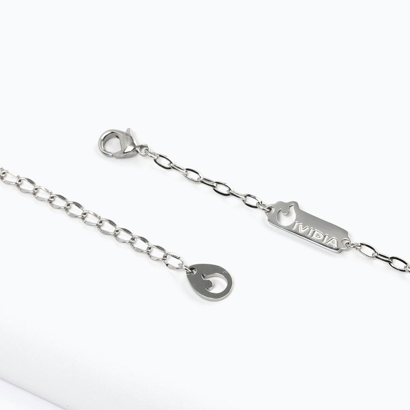 S074 ステンレス製プレミアムネックレス 原色 アレルギー対応 台湾製 - ネックレス - ステンレススチール シルバー