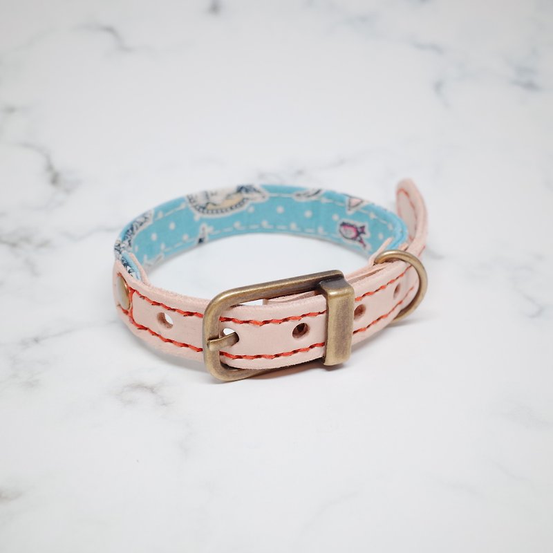 Dog collars, S size, light blue alice bow_DCT090421
