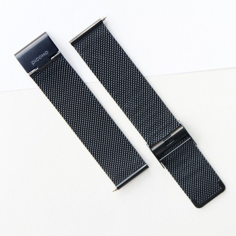 【PICONO】Quick release stainless steel strap-Black - นาฬิกาผู้ชาย - โลหะ 