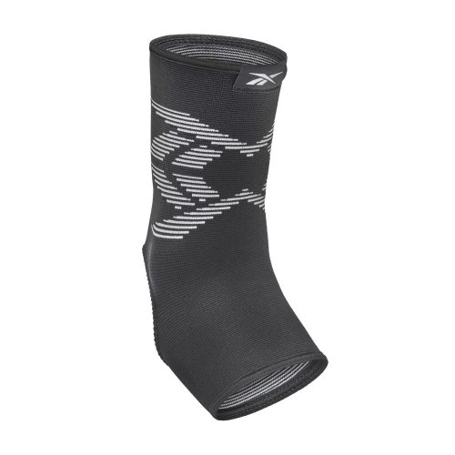Reebok Fitness 臺灣總代理 【Reebok】Ankle Support 透氣運動護踝 - Black/Grey (單入組)