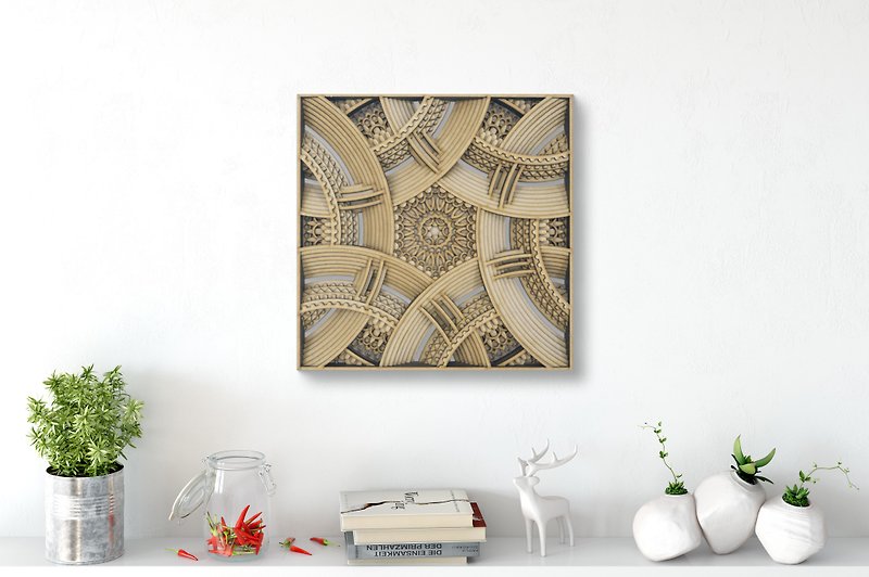 STEREOWOOD Huixin Multi-Layer Wooden Wall Art, Stereoscopic 3D Decor - Posters - Wood 
