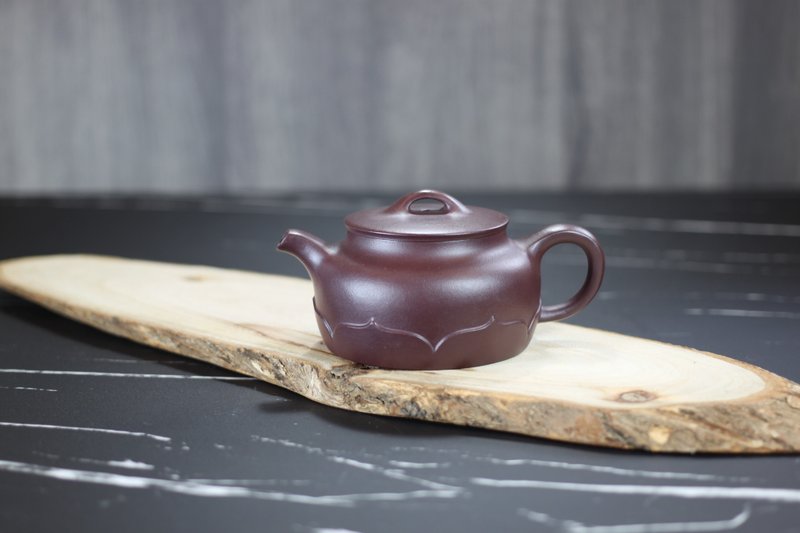 【聖誕禮盒】禪蓮 紫泥 宜興紫砂 趙地製 180ml - 茶壺/茶杯/茶具 - 陶 
