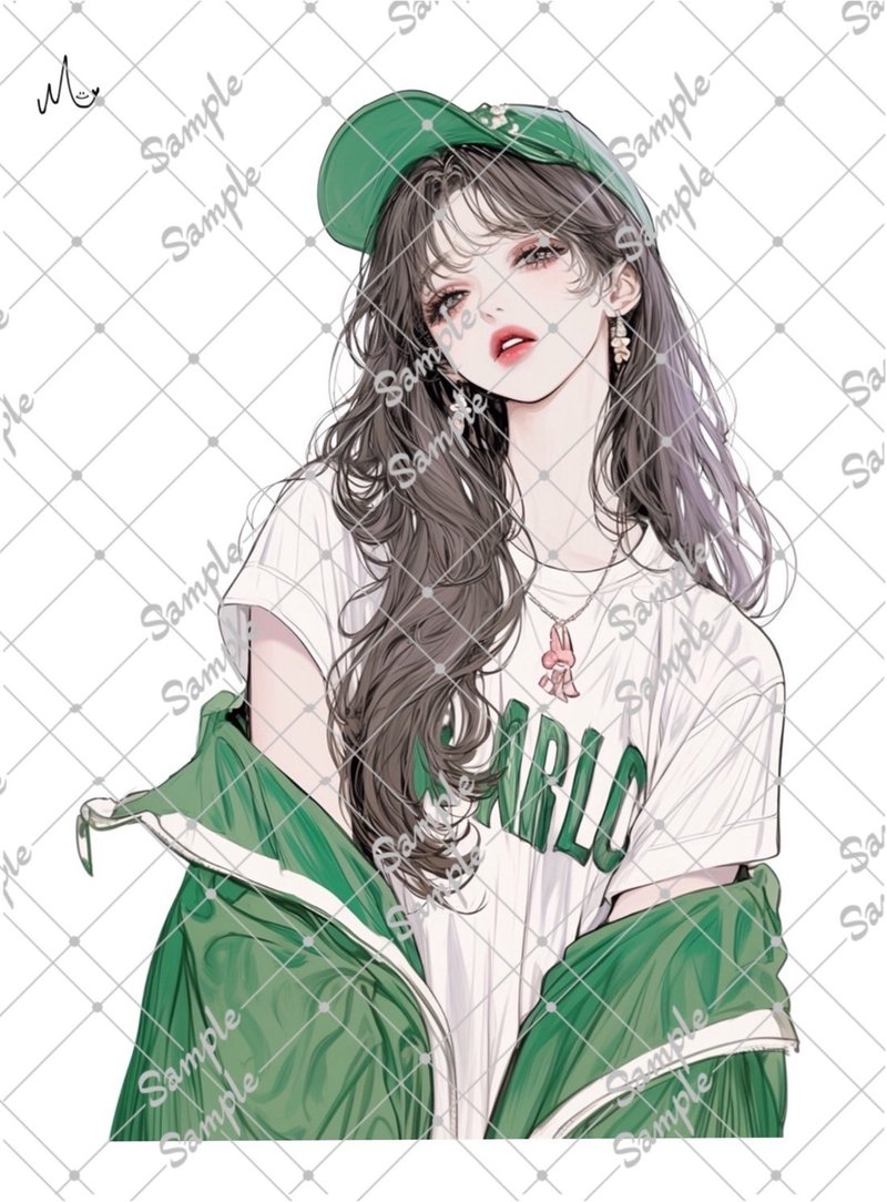 オリジナル人物ステッカー - 貼紙 - 紙 