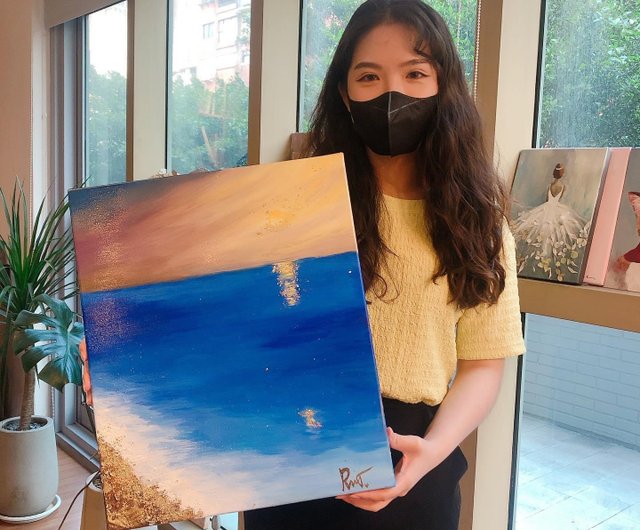 体験・アクティビティ】金箔抽象画/室内装飾画/アート創作/抽象芸術