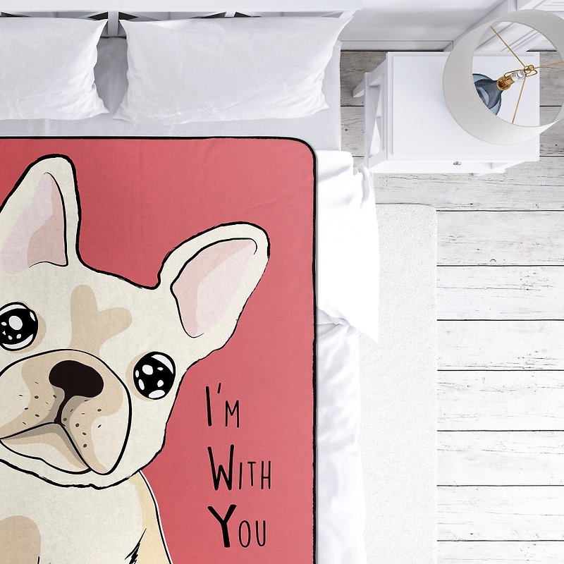 ไฟเบอร์อื่นๆ อื่นๆ หลากหลายสี - Homemade pet dog and cat pattern, lazy blanket, blanket, blanket, air-conditioning blanket, text customization / multi-picture optional