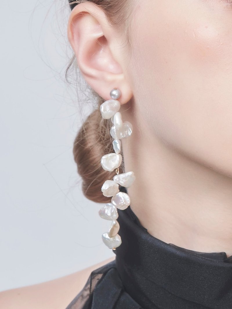 LESIS | Victory - Earrings & Clip-ons - Other Materials White