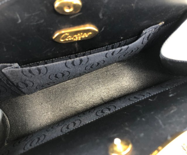 日本直送 名牌中古包 】Cartier カルティエ サファイアライン レザー