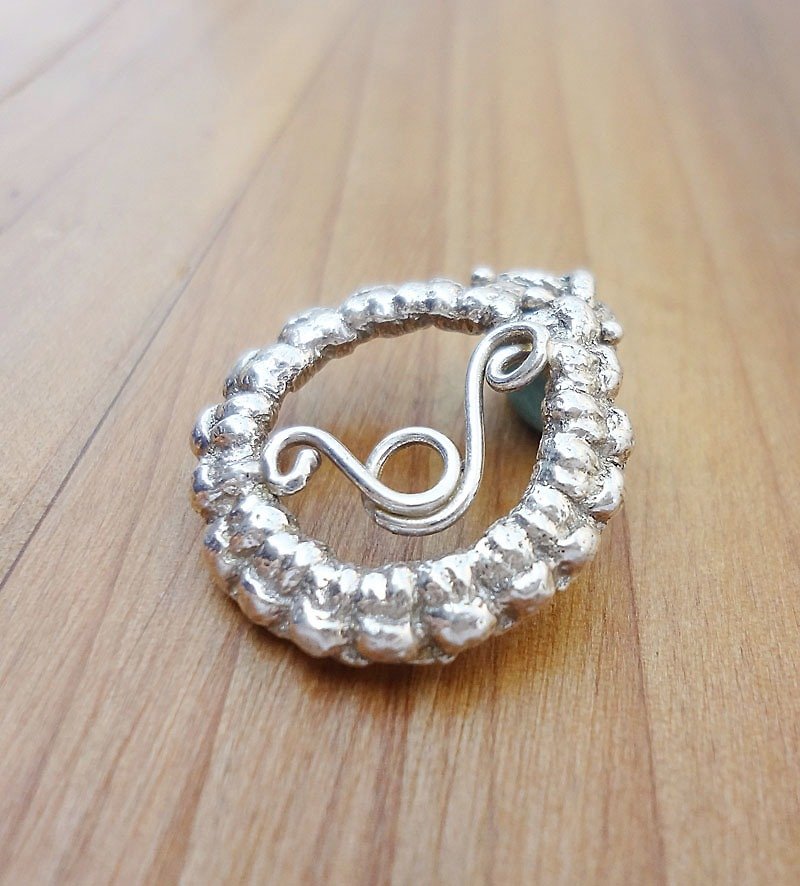 Knitting Series - Round - Silver Necklace