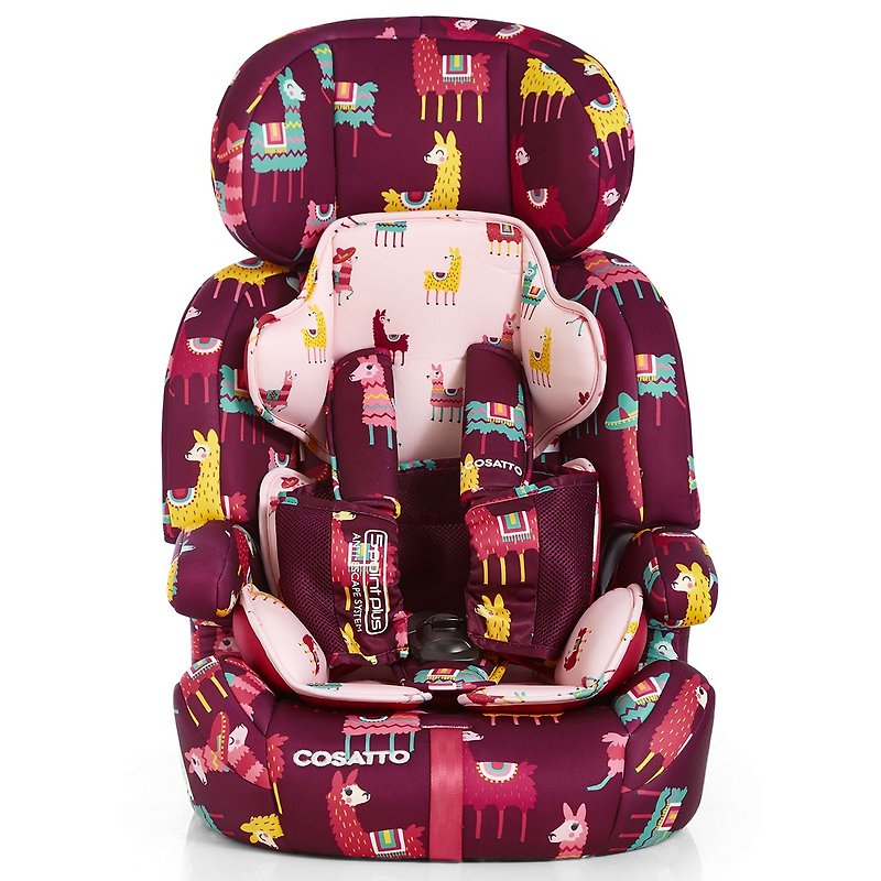 Cosatto Zoomi Highback Booster Car Seat with Harness – Llamarama - Kids' Furniture - Other Materials Multicolor