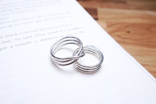 スターリングシルバー トリプル スワールシルバースターリングシルバー