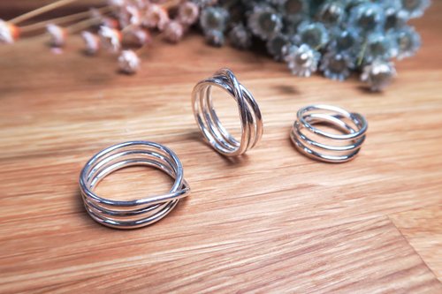 スターリングシルバー トリプル スワールシルバースターリングシルバー