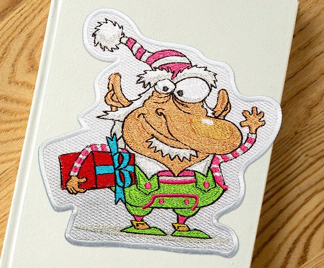 Christmas Embroidered Fabric Stickers】Large American Christmas Style (Six  Desig - Shop iconacollection Stickers - Pinkoi