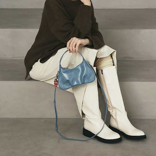 MUR 韓國製 MUR Ette Bag Mini Vegan Leather 包包 (Crinkle Blue)