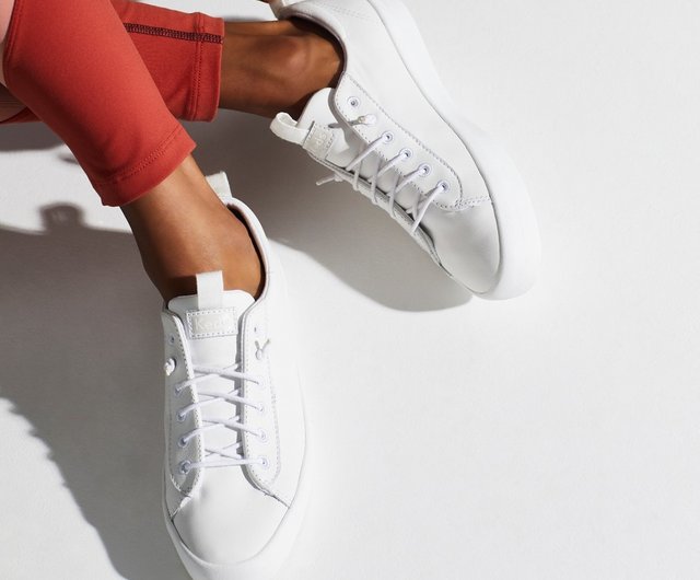 KEDS KICKBACK comfortable strapless leather casual white