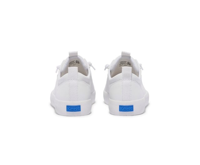 KEDS KICKBACK comfortable strapless leather casual white