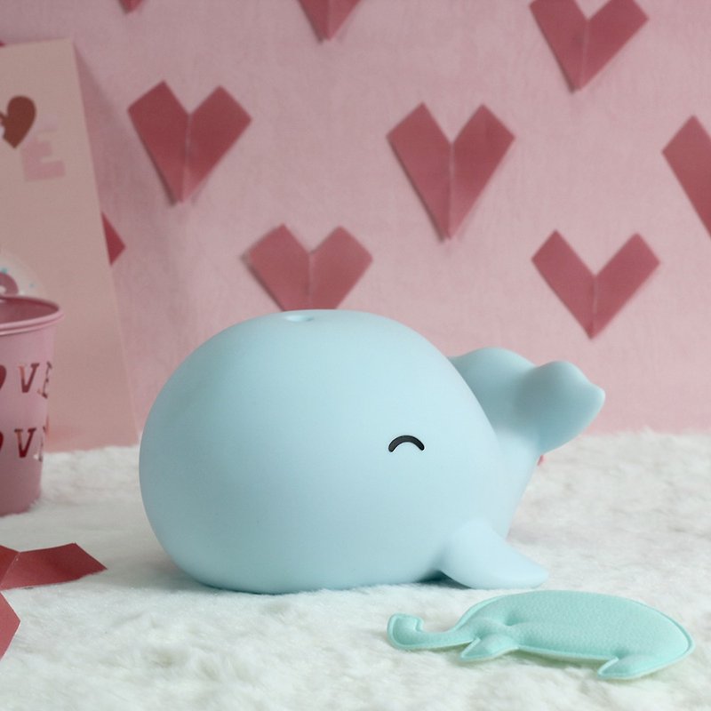 [Refurbished] SomeShine has bright spots //Styling night light-Blue Whale - Lighting - Other Materials Blue