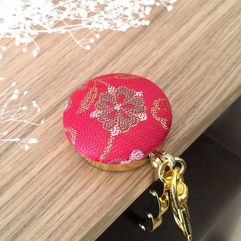 Bag hanger with Japanese Pattern - Gold Brocade