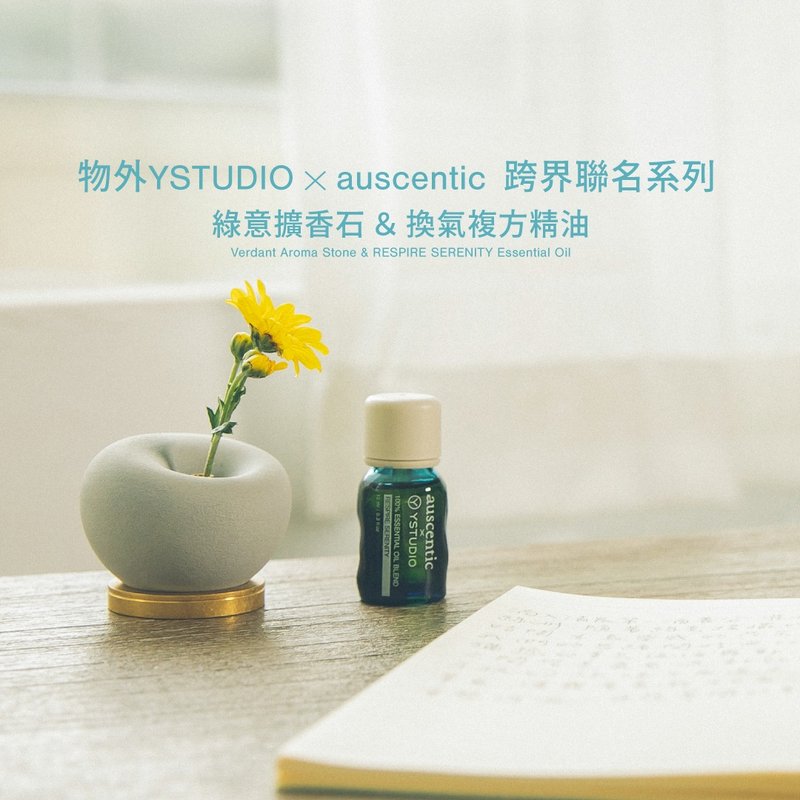 [Green Diffusing Stone& Ventilating Compound Essential Oil Combination] YSTUDIO x auscentic co-branded - Fragrances - Pottery Gray