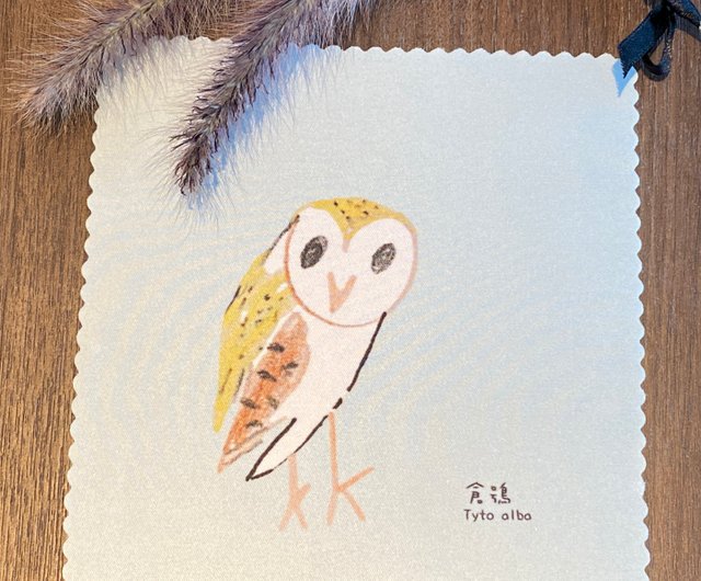 Hand-painted owl barn owl stationery set of 2 - Shop sunbird Notebooks &  Journals - Pinkoi