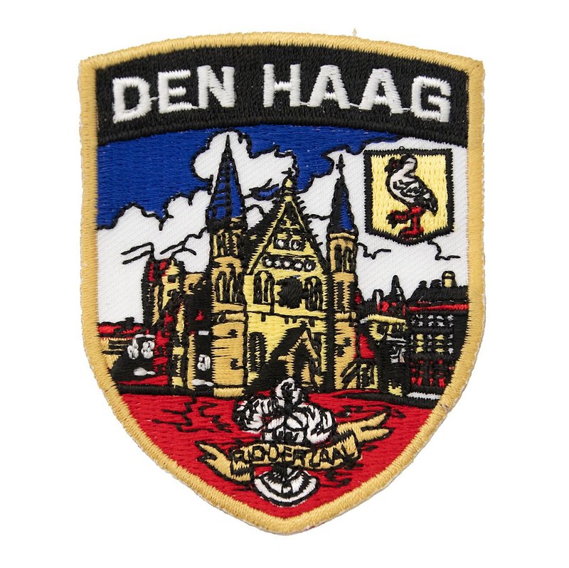 The Hague Shield Patch Netherlands Patch Patriotic Coat Patch for Den Haag