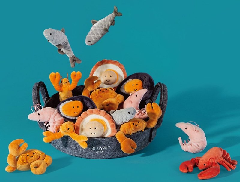 Sensational Seafood Sardine Soft Toy Combo - ตุ๊กตา - เส้นใยสังเคราะห์ หลากหลายสี