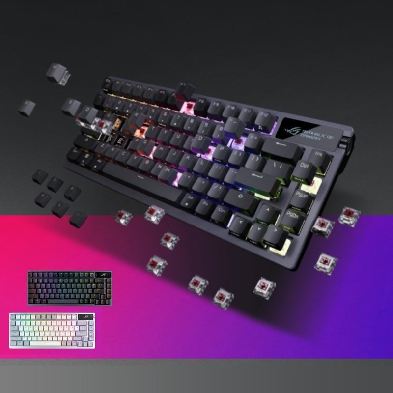 ASUS 華碩 ROG Azoth 無線鍵盤 - 電腦配件 - 塑膠 多色