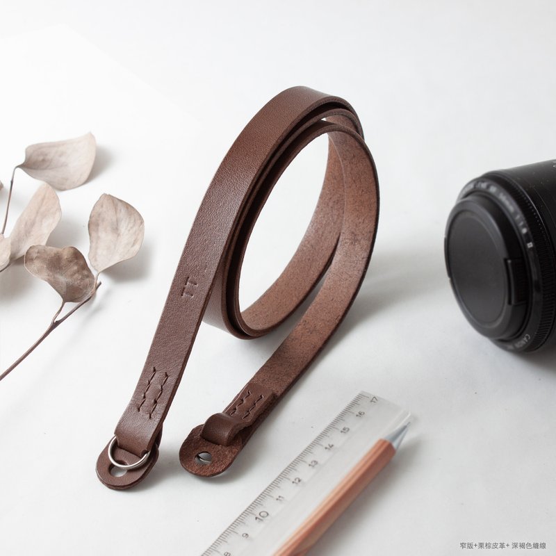 SEANCHY fully handmade camera strap vegetable tanned cowhide leather custom made - Other - Genuine Leather Brown