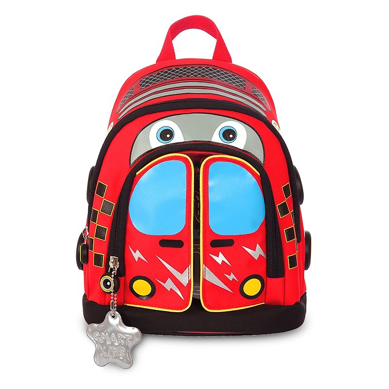 Tiger Family Toddler Backpack - Car Spidi (small) [Gift] 2B Large Triangle Pencil - กระเป๋าเป้สะพายหลัง - วัสดุอื่นๆ สีส้ม