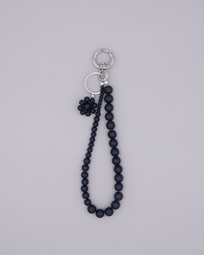Crystal Floral Chain - Lanyards & Straps - Crystal Black