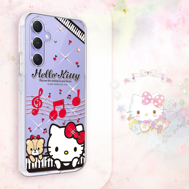 Samsung Galaxy A55/A54/A53/A35 輕薄軍規防摔水晶殼-凱蒂協奏曲 - 手機殼/手機套 - 其他材質 多色