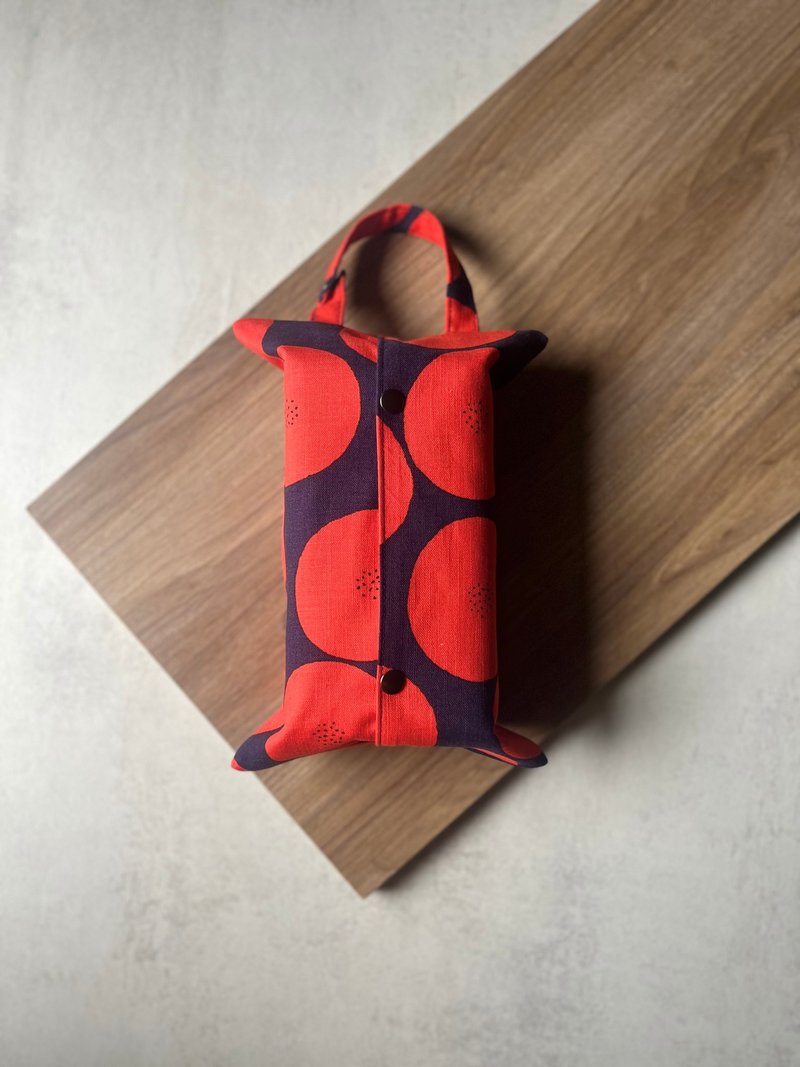 Hanging toilet paper bag丨Tomato bean paste - Tissue Boxes - Cotton & Hemp 