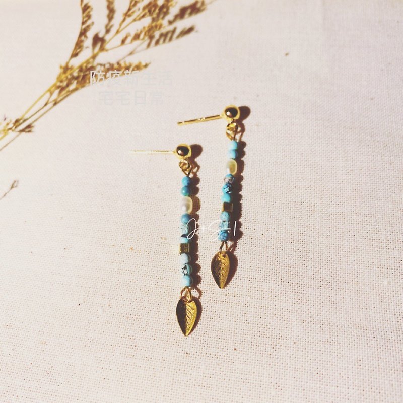 This+//Crystal earring series//Pure silver/Natural mineral/Pearl/handmade/earring