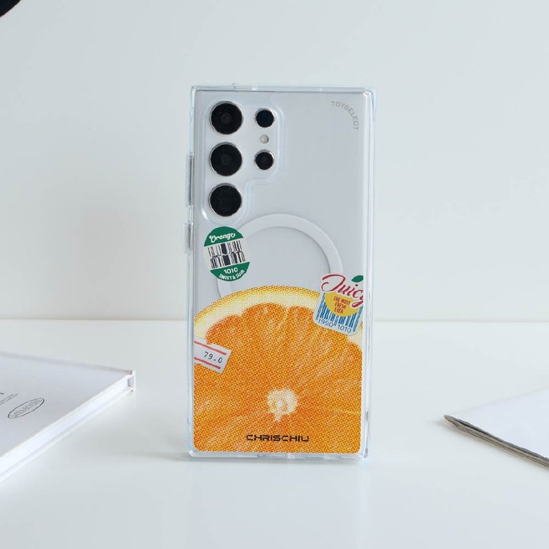 CHRISCHIU Juicy Orange防摔透明SAMSUNG手機殼 - 手機殼/手機套 - 塑膠 多色