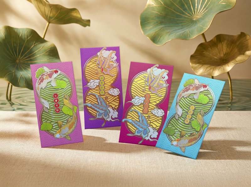 Auspicious Abundance | Original Themed Red Envelopes | Lai See Gallery - Chinese New Year - Paper Multicolor