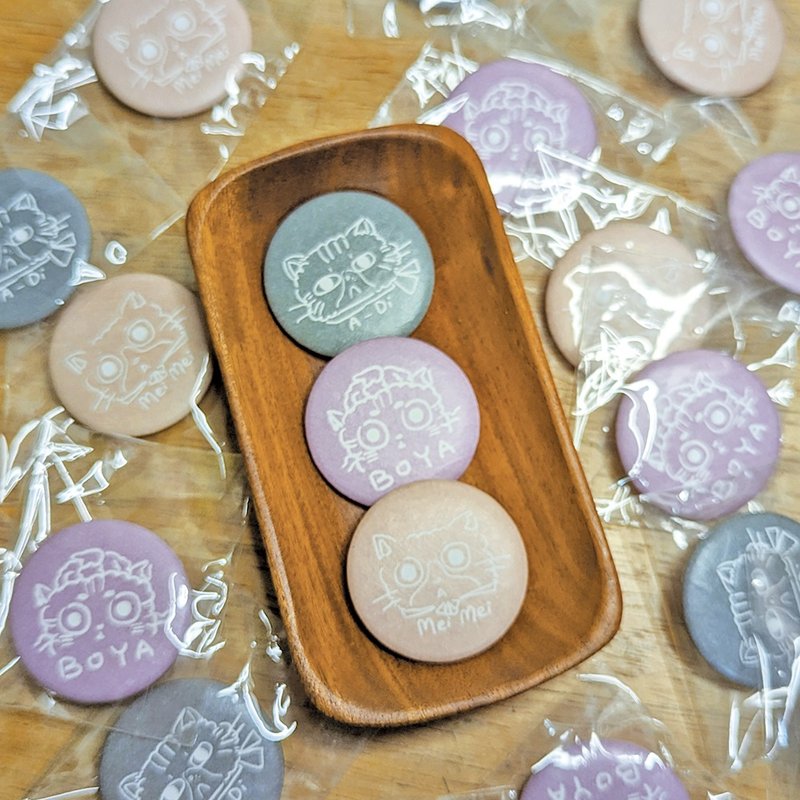 【徽章】花見糰子系列 (3入組) - 徽章/別針 - 其他金屬 多色