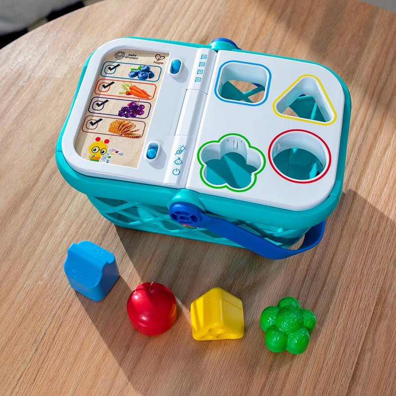 Germany Hape Baby Einstein Shape Assortment Shopping Basket - ของเล่นเด็ก - เรซิน หลากหลายสี