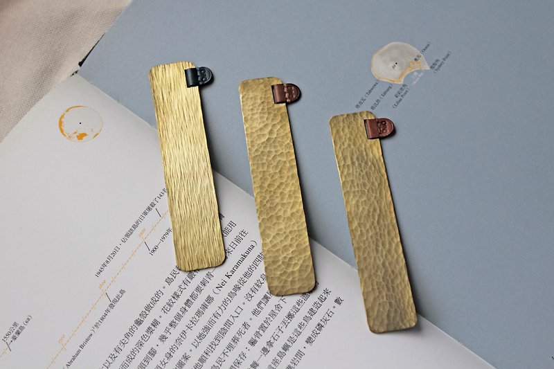 Brass Bronze Mark Bookmark - Bookmarks - Copper & Brass Yellow
