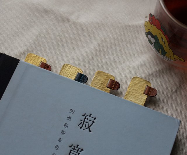 黃銅鎚痕書籤/聖誕禮物/交換禮物OuO (Once Upon Object)｜書籤