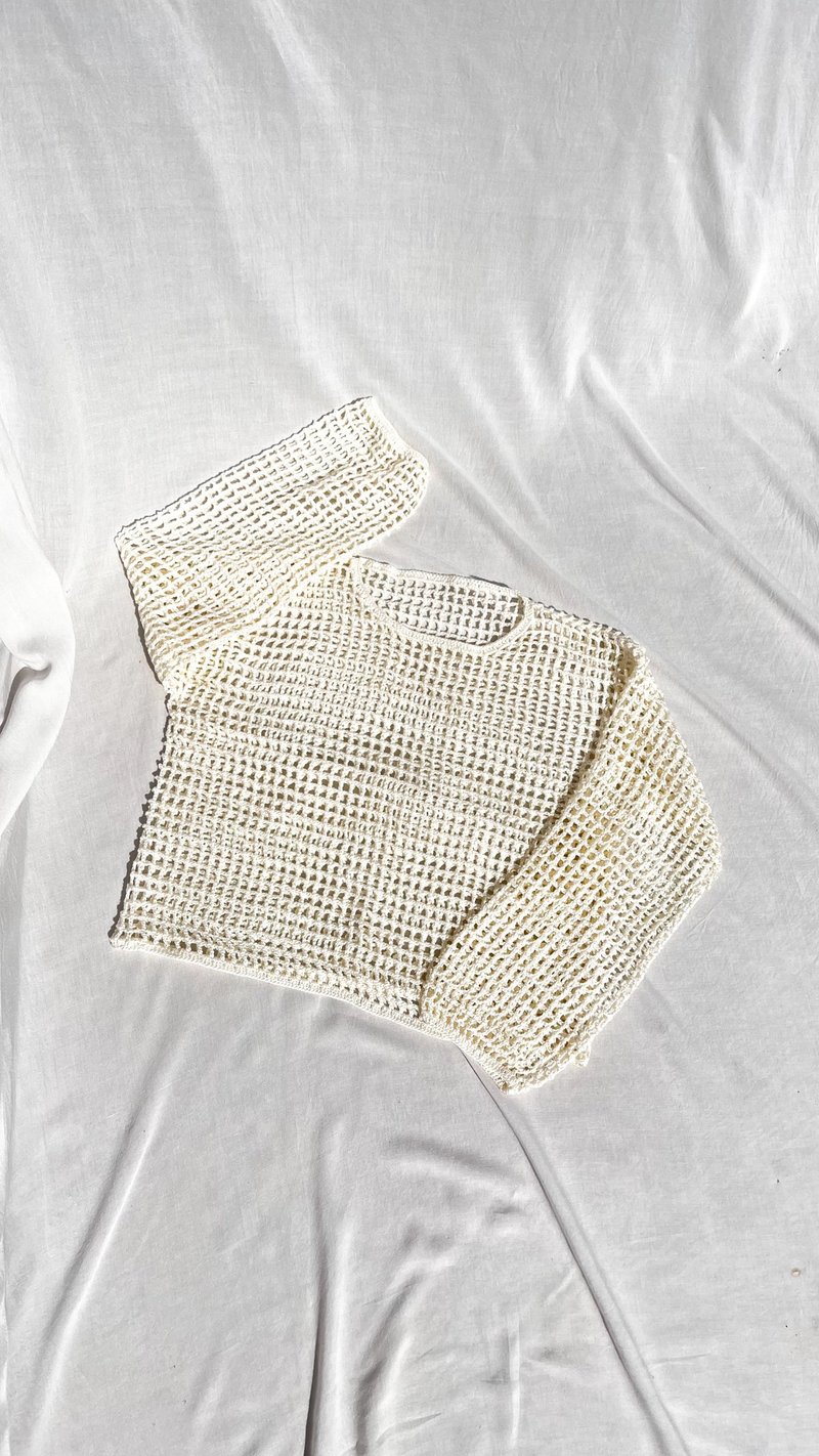 長袖上衣, 針織衫, 鉤針編織, 縷空罩衫, 手工製作 - 女上衣/長袖上衣 - 其他材質 多色