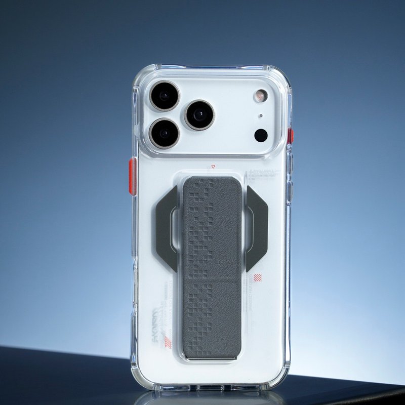 SKINARMA Haxa 黑色巨牆磁吸支架防摔手機殼 iPhone 17系列 - 手機殼/手機套 - 其他材質 透明