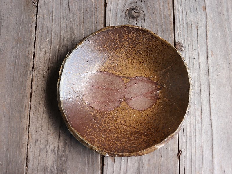Bizen dish · rice cake (about 19 m) sr 4 - 050 - Plates & Trays - Pottery Brown
