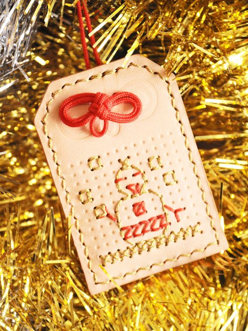 港產皮革｜Leatherism Handmade Products 聖誕御守 皮革材料包 好好縫 護身符 情人節 刻名 平安符 情侶DIY