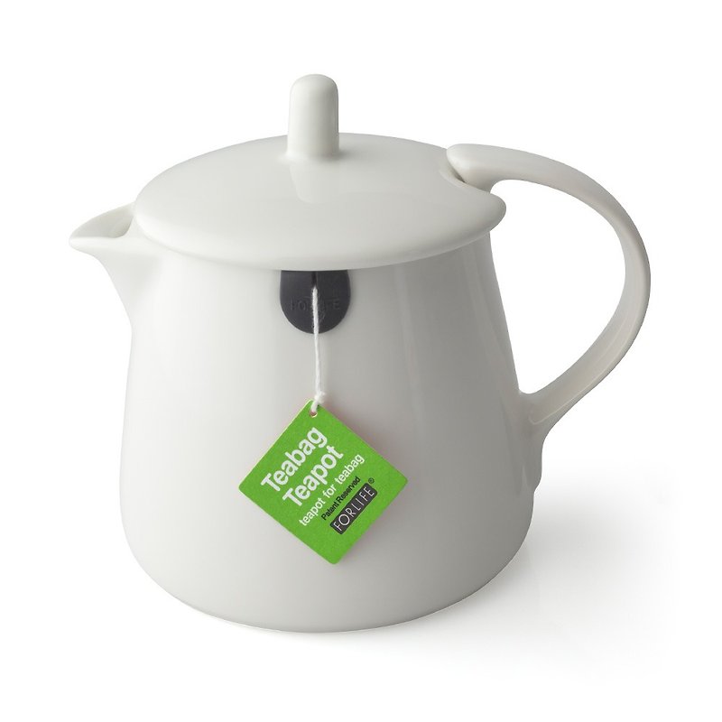 【節日送禮】美國FORLIFE茶包壺-白 (茶包茶壺) - 茶具/茶杯 - 瓷 白色