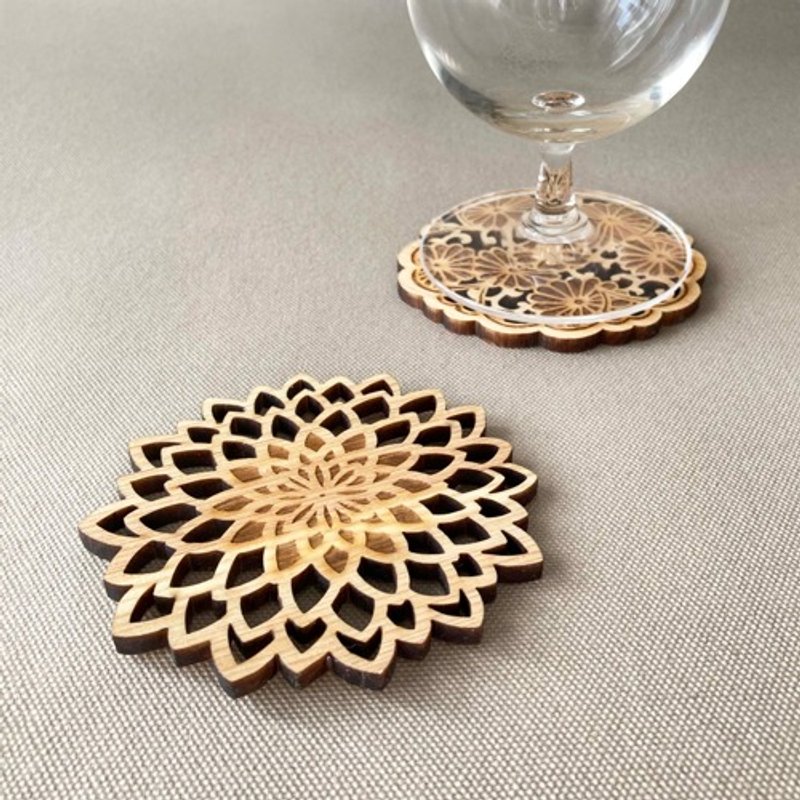 coaster chrysanthemum - ตะเกียบ - ไม้ 