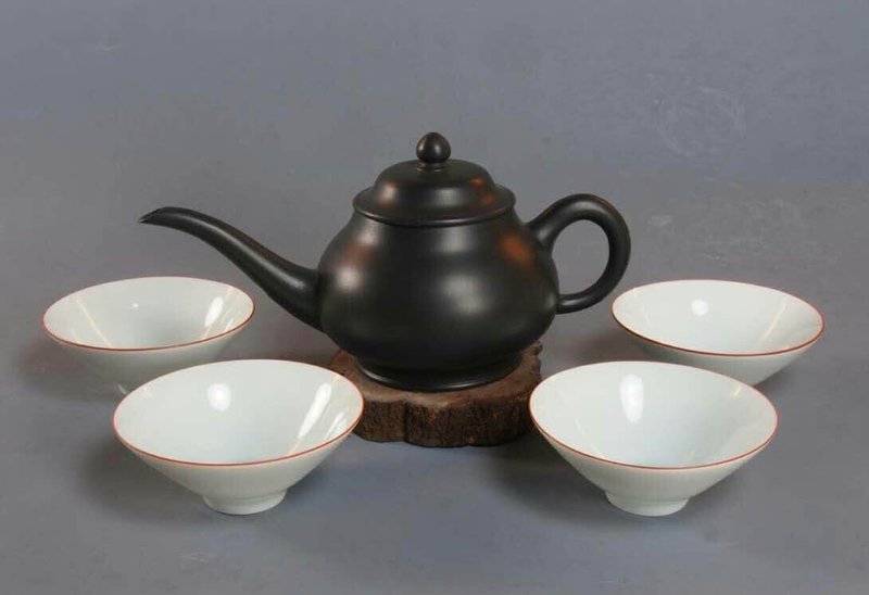 Charcoal magic lamp pot set - Teapots & Teacups - Pottery 